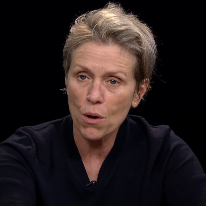 Closeup of Frances McDormand