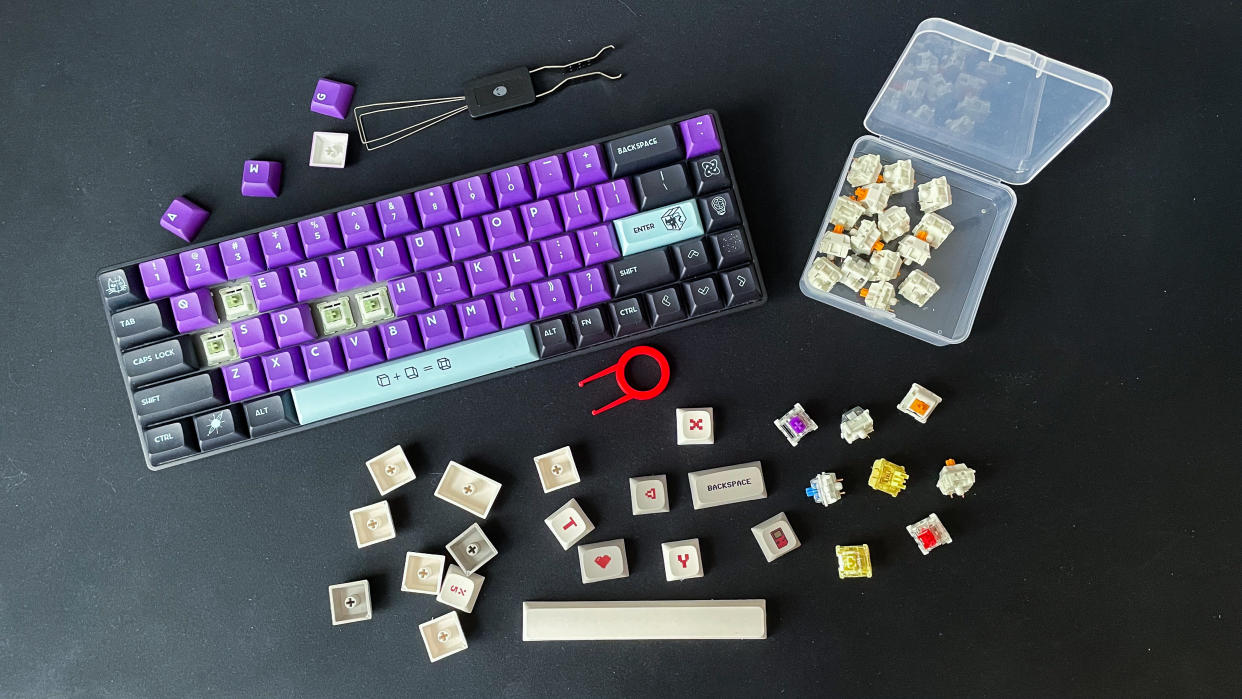  Custom mechanical keyboard parts. 