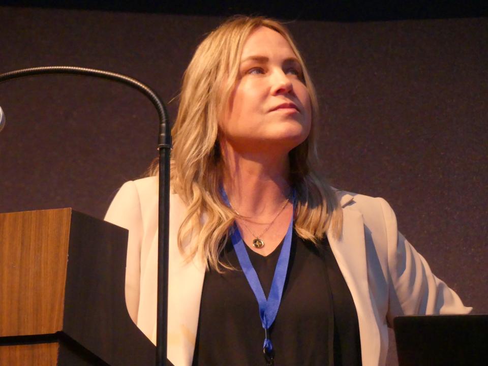 BNSF Executive Director of Public Affairs Lena Kent shares insights on the company’s $1.5 billion Barstow International Gateway at the 11th annual High Desert Economic and Real Estate Symposium & Forecast on Thursday, March 14, 2024.