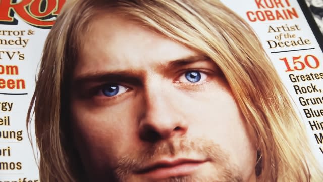 Kurt Cobain on the cover of Rolling Stone magazine