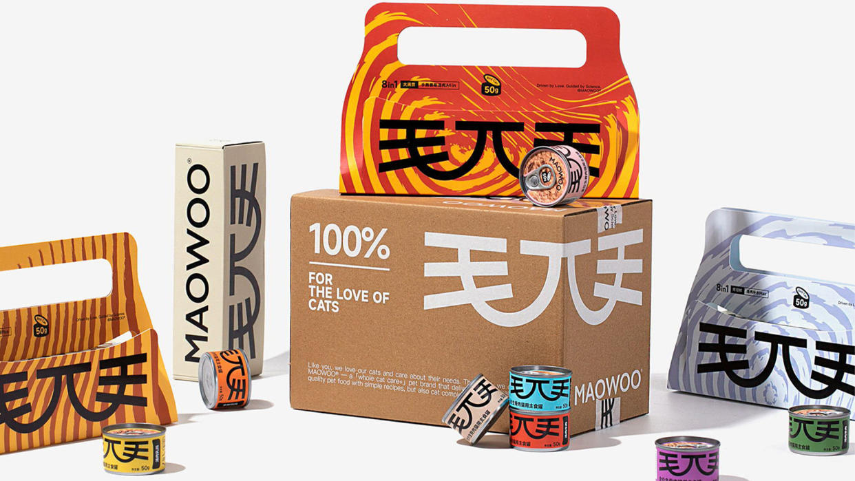  Maowoo cat food packaging . 