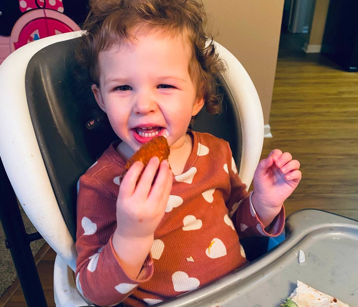 The Taco Bell chicken wings are toddler approved.