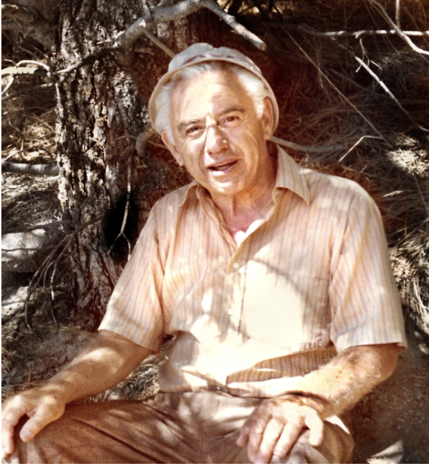 Charles Kraus' father, Harold Kraus, after he retired from the IRS, in Nevada.