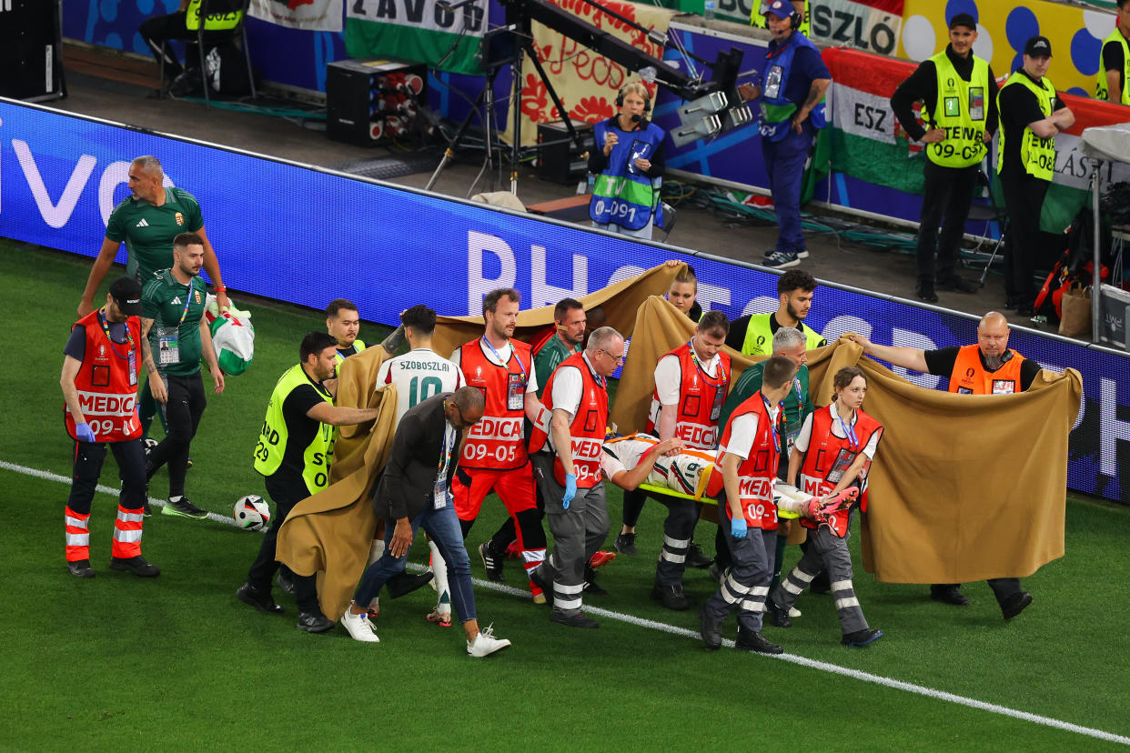 Euro 2024 Hungary's Barnabás Varga stable in hospital after collision