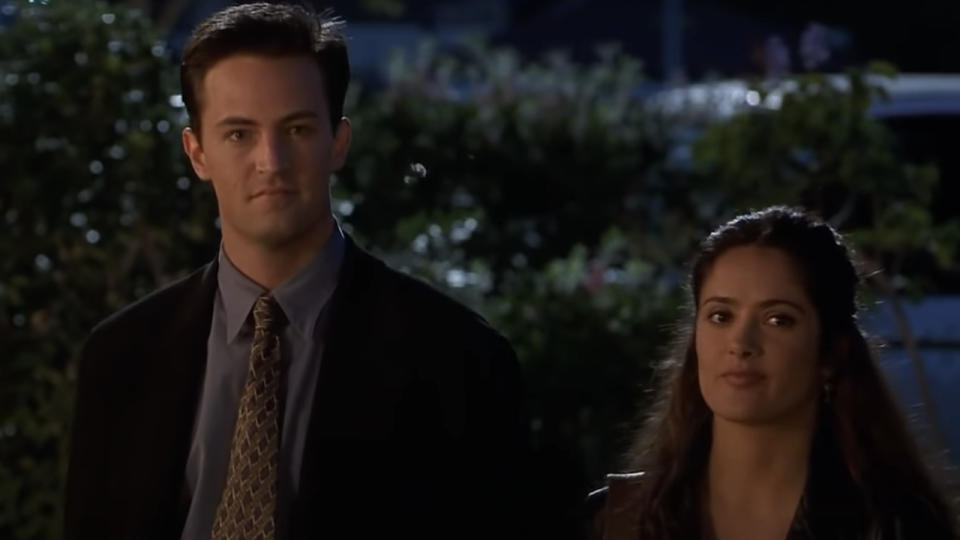 Matthew Perry and Salma Hayek in Fools Rush In