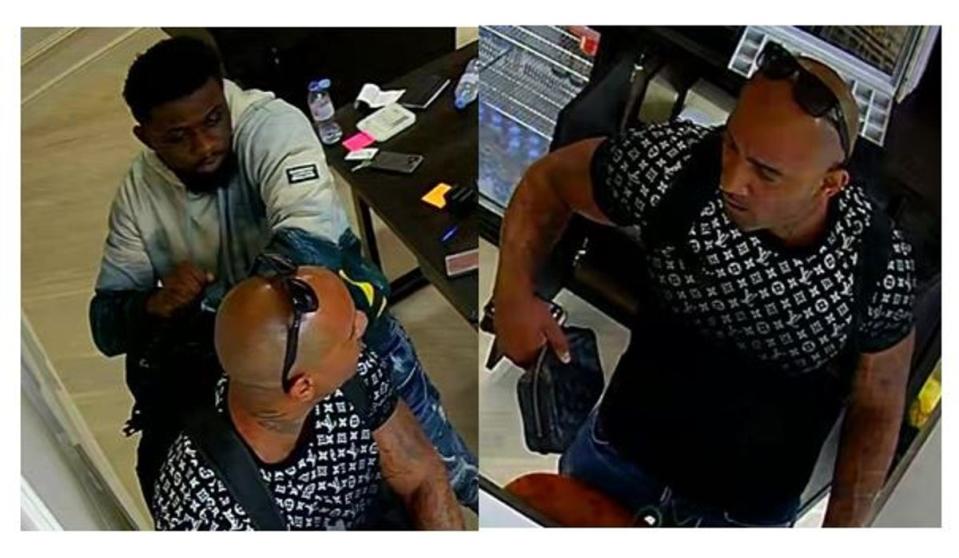 Police issued images of two men they want to speak to in connection with the robbery (Metropolitan Police)