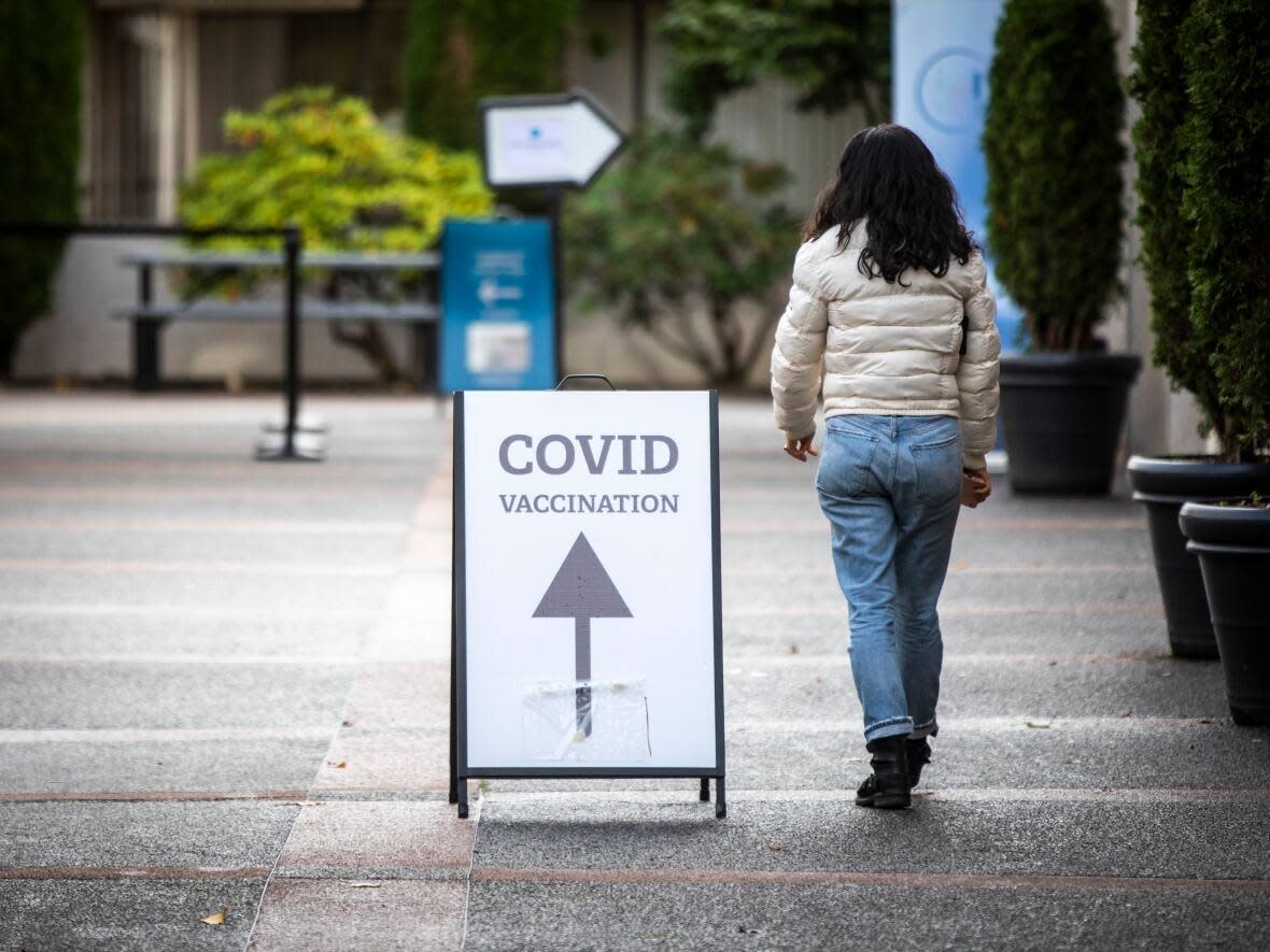 A vaccination clinic is pictured at the Italian Cultural Centre in Vancouver, British Columbia on Wednesday, Oct. 27, 2021.  (Ben Nelms/CBC - image credit)