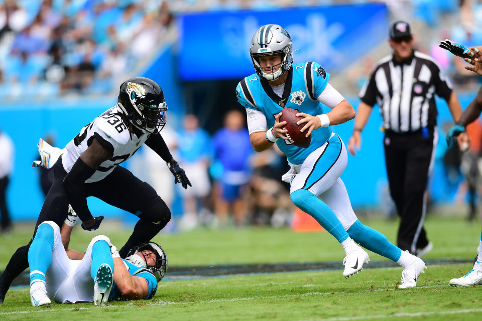 Kyle Allen has done his job during the Panthers' four-game winning streak. (Getty Images)