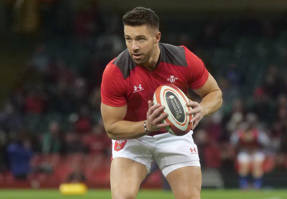 CARDIFF, WALES - FEBRUARY 01:  Wales Rhys Webb during the pre-match warm-up  during the 2020 Guinness Six Nations match between Wales and Italy at Principality Stadium on February 1, 2020 in Cardiff, Wales. (Photo by Ian Cook - CameraSport via Getty Images)