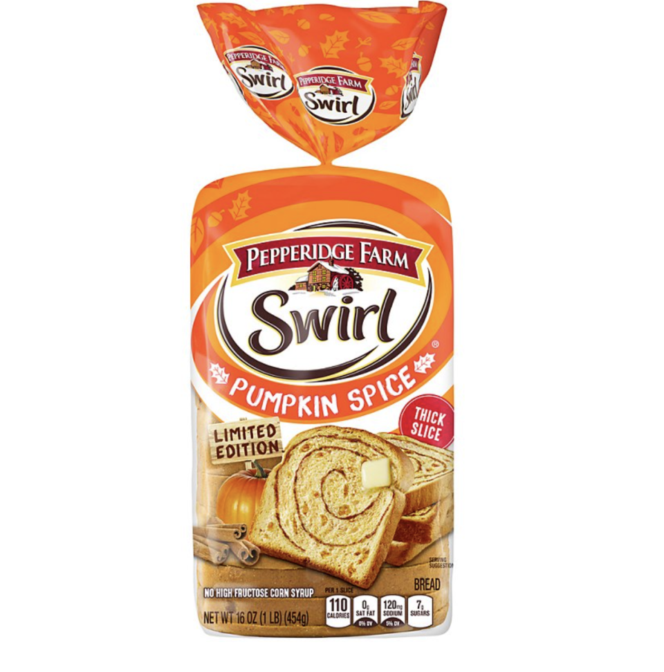 35) Pepperidge Farm Pumpkin Spice Swirl Breakfast Bread, 16 oz. Bag