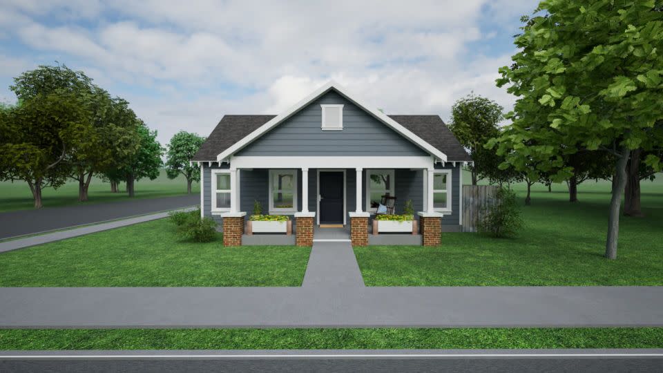 A 3D rendering of Opal Lee's future home provided by Trinity Habitat for Humanity. - Eli Tarin/Trinity Habitat for Humanity