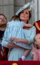 <p>Princess Charlotte took a tumble on the balcony, but her mom Duchess Kate was right there to comfort her. </p>