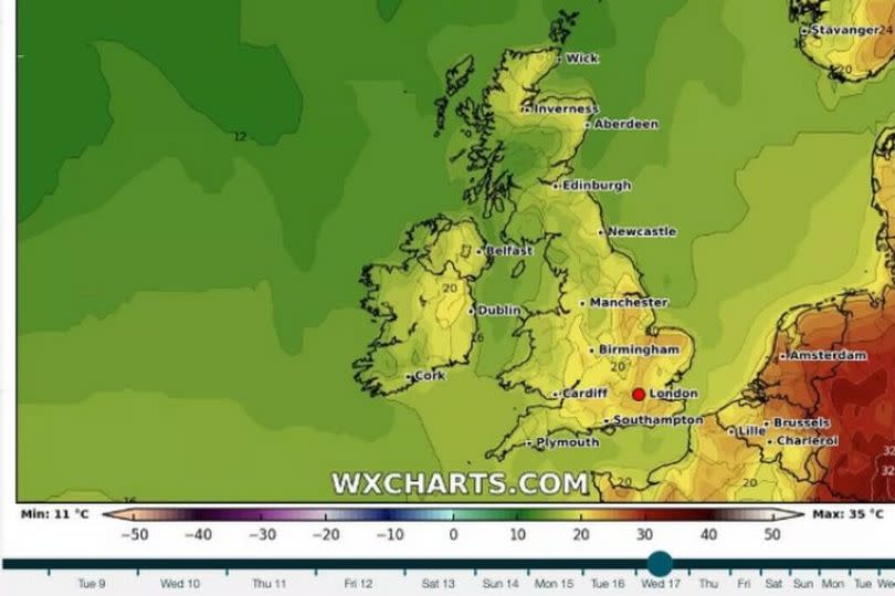 Hotter weather could be on the way to North Wales and the UK, as parts of Europe experience a heatwave