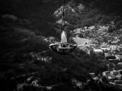 January 11: The Flight of the Angel by giuseppececcardi. 'Picture taken from the start of the "Flight of the Angel" of Pietrapertosa, a cliffside village in the Appenines, Italy. A wire has been stretched across the 1,000m-high, 1,500m-wide canyon that separates Pietrapertosa from its neighbouring village. Thousands of people attached to the wire fly across the valley every year.'