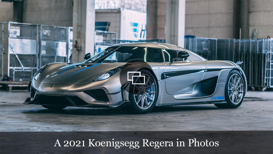 A 2021 Koenigsegg Regera hypercar.