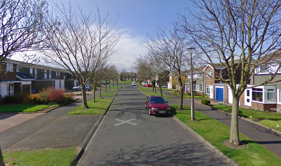 Danny Humble was attacked on Romsey Close, Cramlington, Northumberland, in the early hours of 29 May, 2021. (Google)