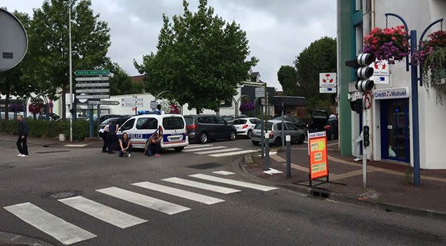 The scene in Normandy. Source: 7News