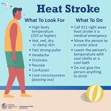 Heatstroke is an extreme type of heat stress.