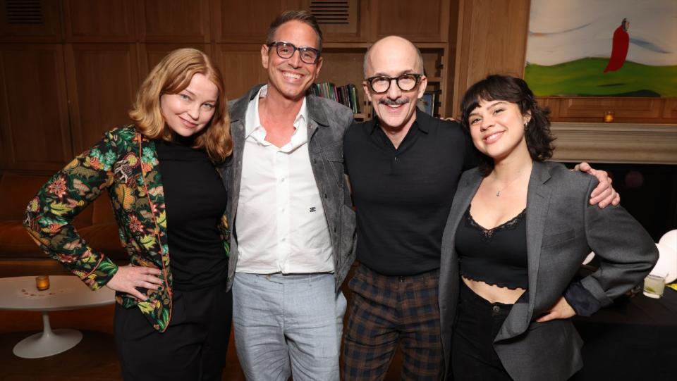 Sarah Schechter, Greg Berlanti, Jim Rash and Anna Garcia at Sony's 'Fly Me to the Moon' screening