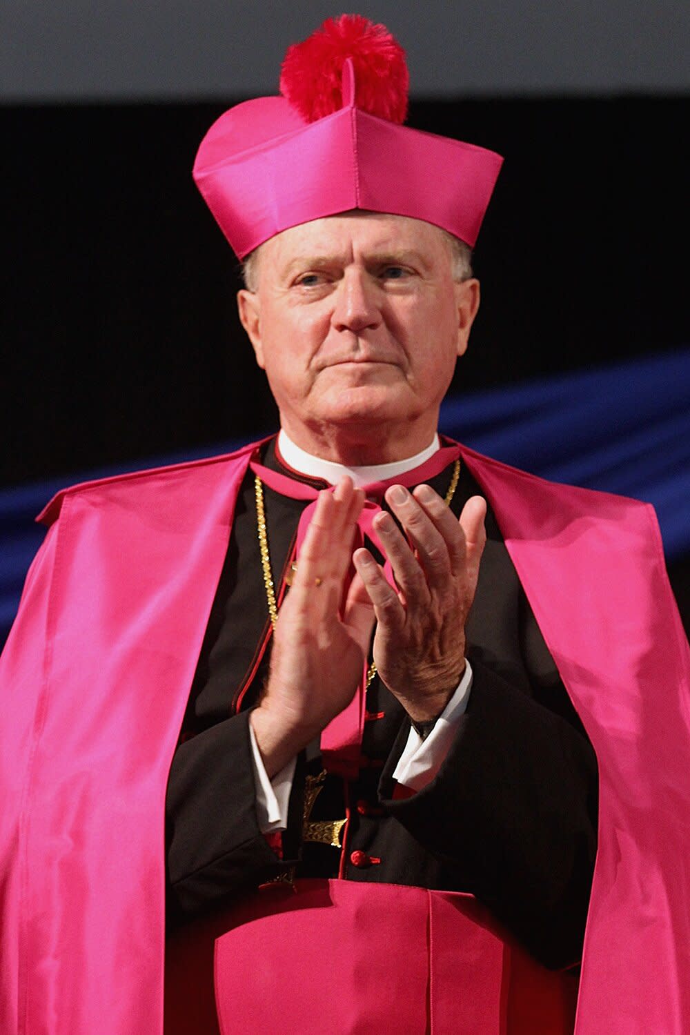 The Most Reverend Robert J. McManus, Bishop of the Diocese of Worcester delivered the benediction during commencement exercises at Worcester's Assumption College, Saturday, May 11, 2013.