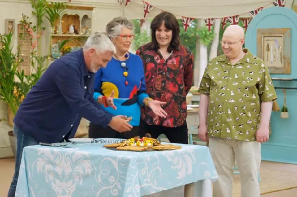 <p>Judges Prue Leith and hosts Noel Fielding and Matt Lucas</p>Channel 4