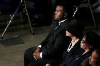 Asaad Amin Ali, Muhammad Ali's youngest son, attends a public memorial service for the late boxer in Louisville, Kentucky, U.S. June 10, 2016. REUTERS/Lucas Jackson