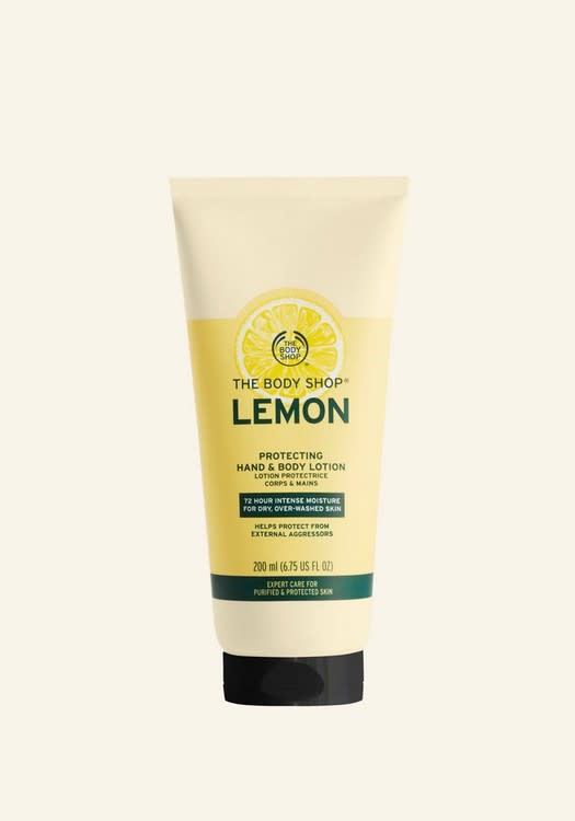 Lemon Protecting Hand & Body Lotion. Image via The Body Shop