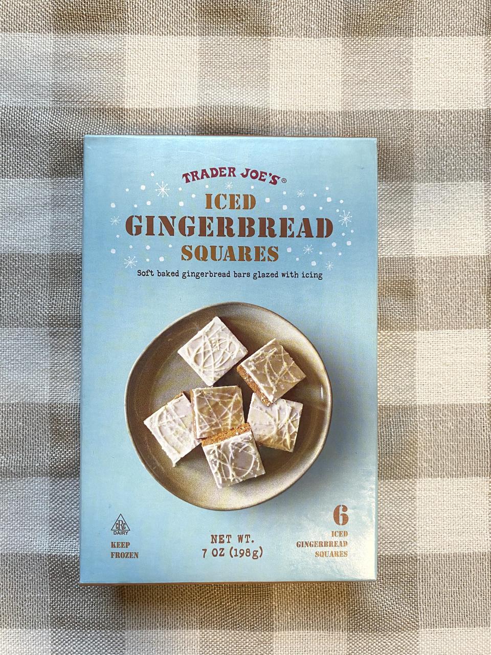 A box of Iced Gingerbread Squares