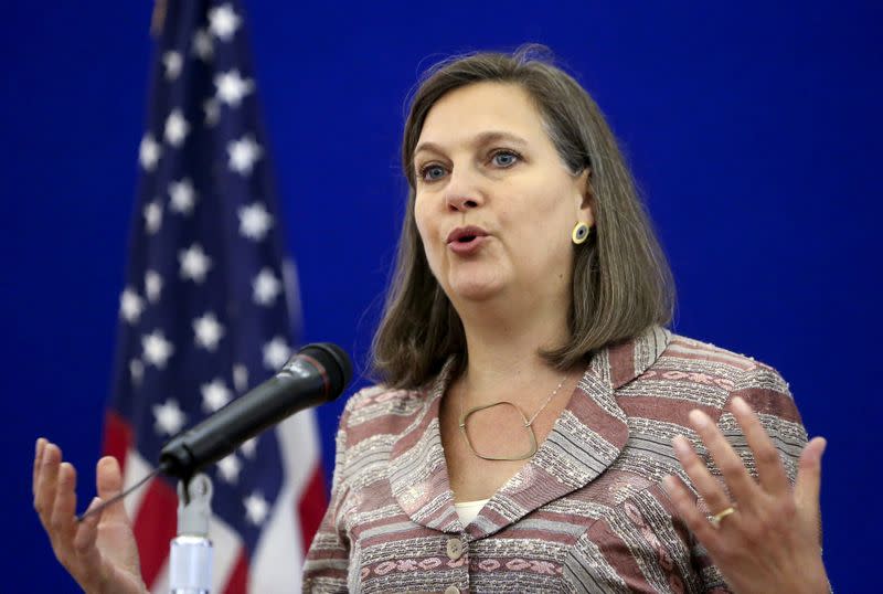 FILE PHOTO: U.S. Assistant Secretary of State for European and Eurasian Affairs Nuland attends a news conference in Moscow