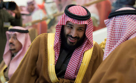 FILE PHOTO: Saudi Arabia's Crown Prince Mohammed Bin Salman attends the Annual Horse Race ceremony, in Riyadh, Saudi Arabia, December 30, 2017. Bandar Algaloud/Courtesy of Saudi Royal Court/Handout/File Photo via REUTERS