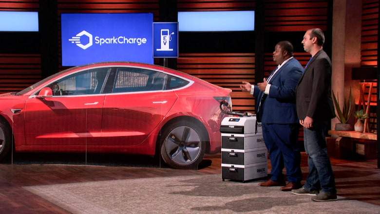 SparkCharge CEO Josh Aviv on 'Shark Tank' (credit: Sony Pictures Television)