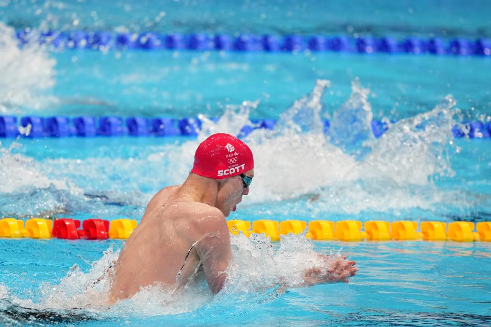 Duncan Scott on the way to silver medal (Joe Giddens/PA) (PA Wire)