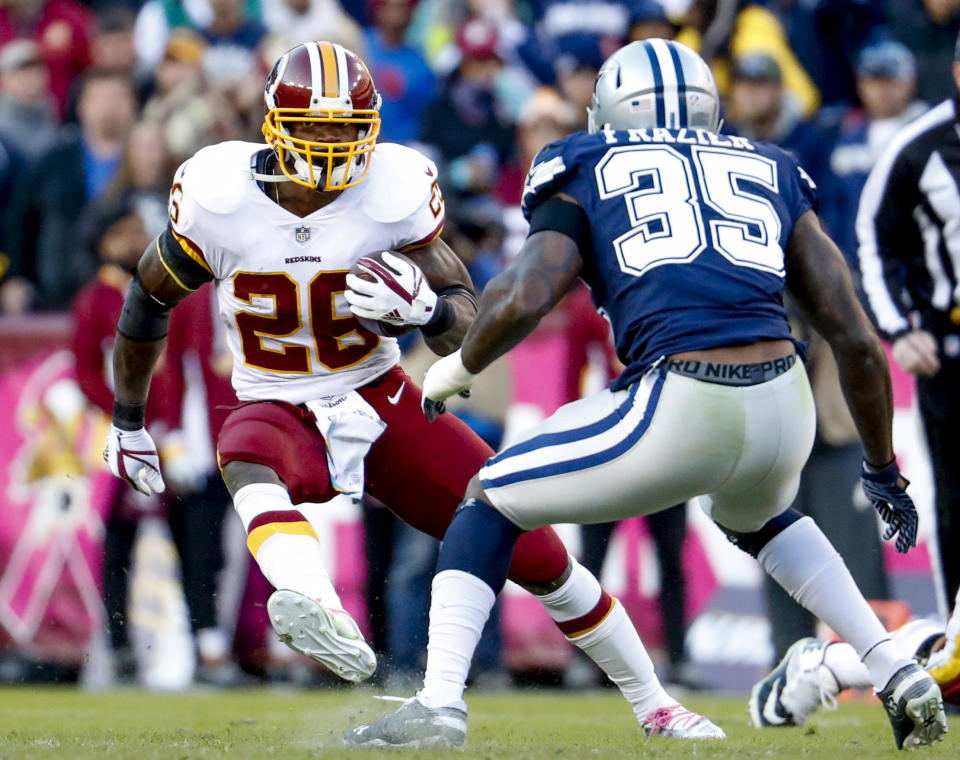 Adrian Peterson is proving his case to join the X-Men. (AP Photo/Andrew Harnik, File)