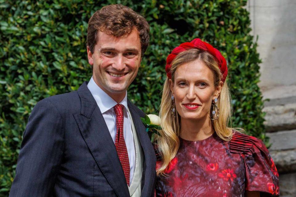 <p> Olivier Matthys/Getty</p> Prince Amadeo and Princess Elisabetta in 2022