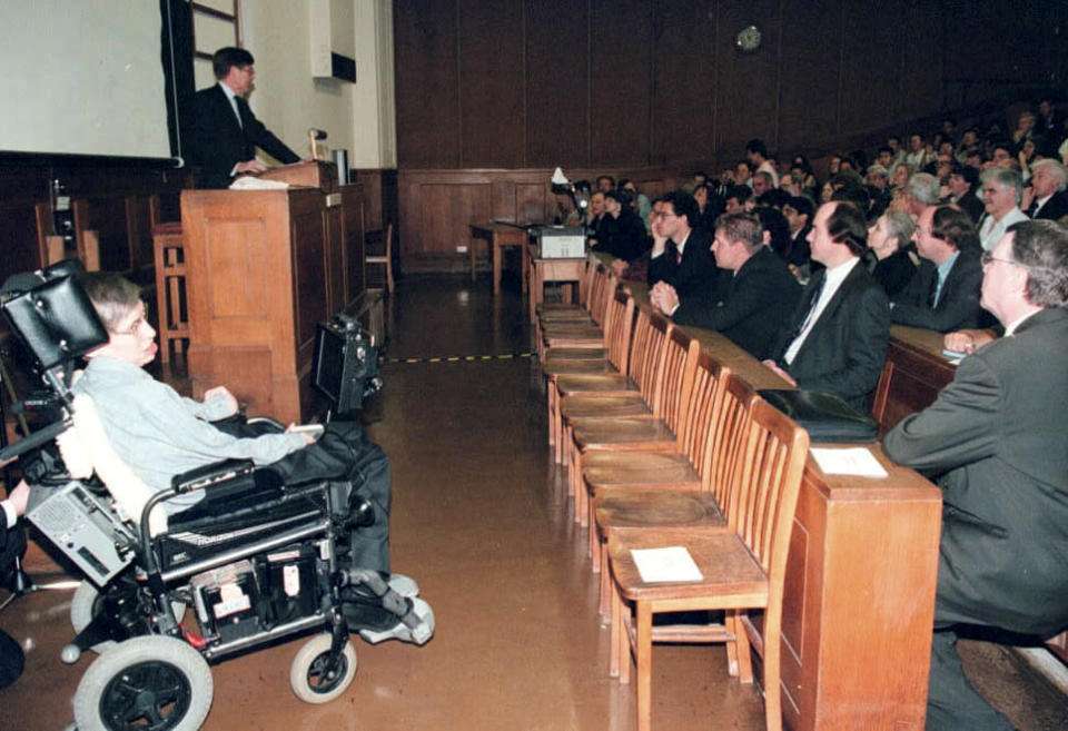 Hawking was the director of Research at the Centre for Theoretical Cosmology within the University of Cambridge. (SWNS)