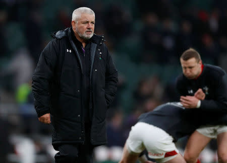 Rugby Union - Six Nations Championship - England vs Wales - Twickenham Stadium, London, Britain - February 10, 2018 Wales head coach Warren Gatland during the warm up before the match Action Images via Reuters/Paul Childs