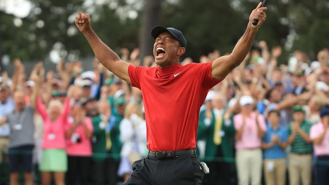 Golf fans react to Tiger Woods wearing a NEON PINK shirt at The