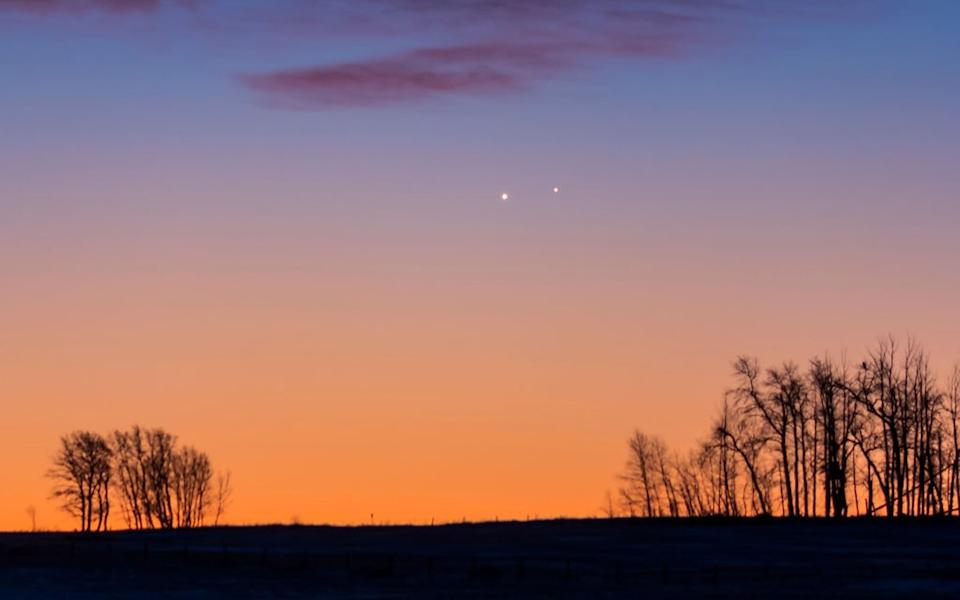 Venus and Jupiter conjunction