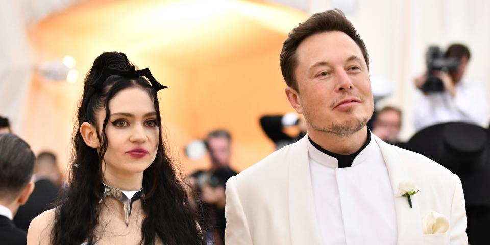 elon musk grimes met gala 2018