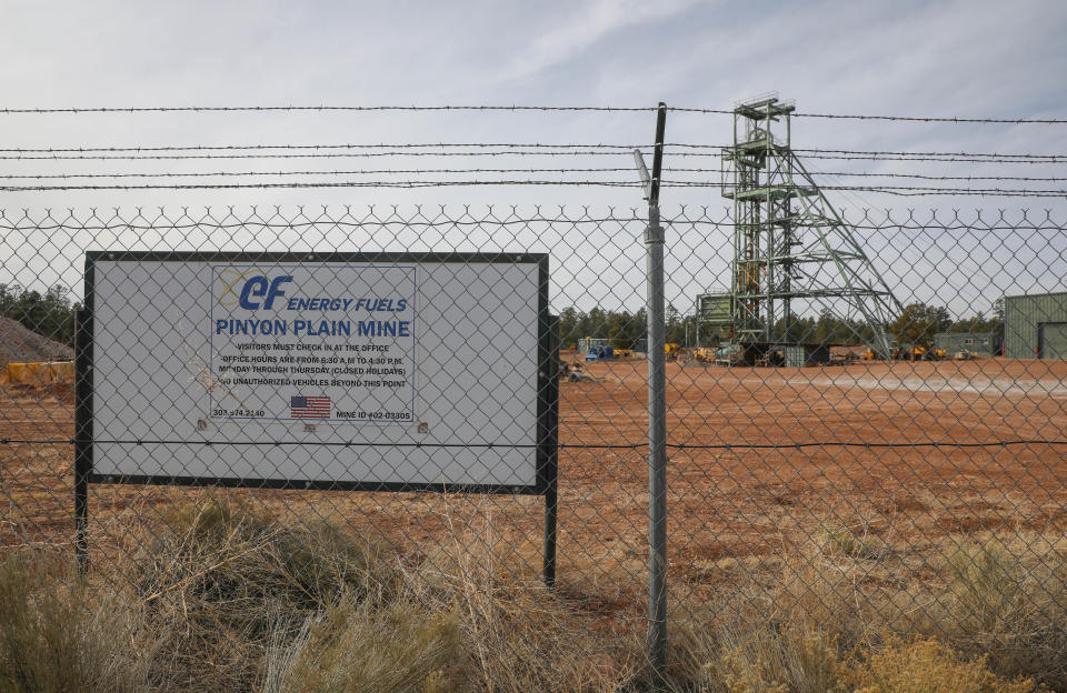 Canyon Mine is operated by Energy Fuels Resources, which recently renamed the site Pinyon Plain Mine.