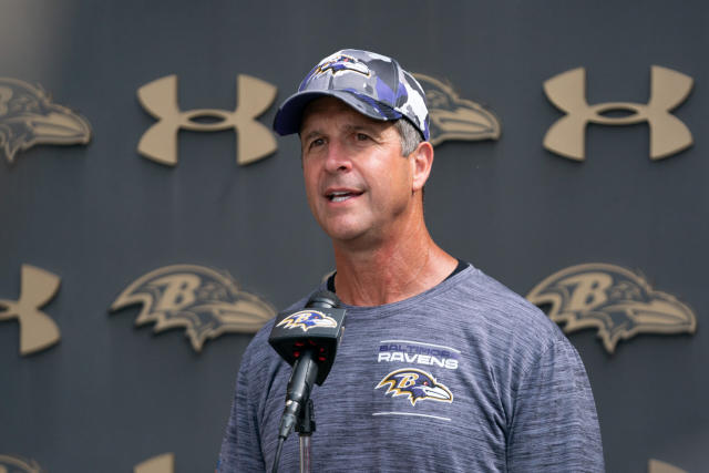 Ravens HC John Harbaugh talks about best way to navigate injuries with upcoming  schedule