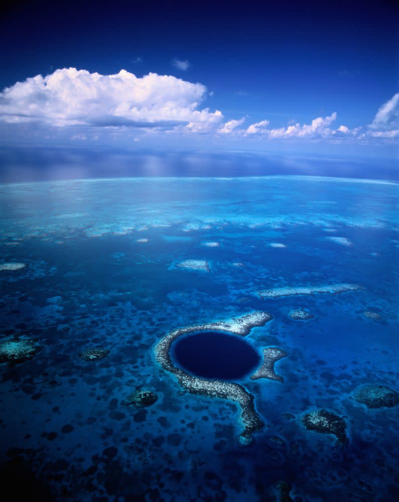 Lighthouse Reef is one of only four true coral atolls in the Western hemisphere, three of which are situated off the coast of Belize.