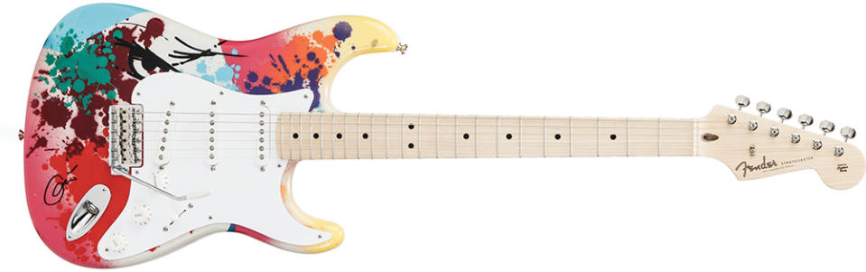 A collection of guitars from the Eric Clapton Crossroads Centre guitar auction