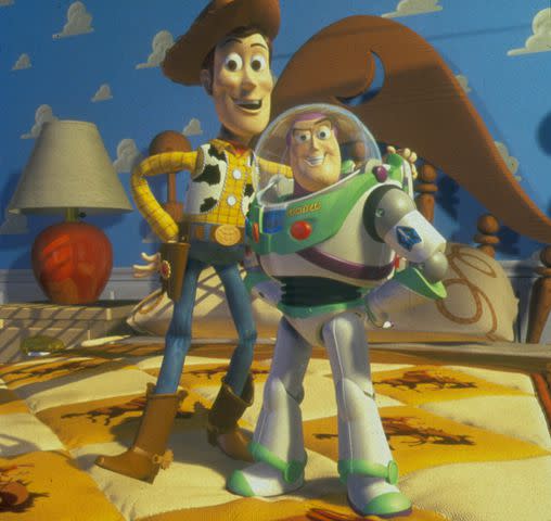 <p>Moviestore/Shutterstock</p> Woody and Buzz Lightyear in 'Toy Story'