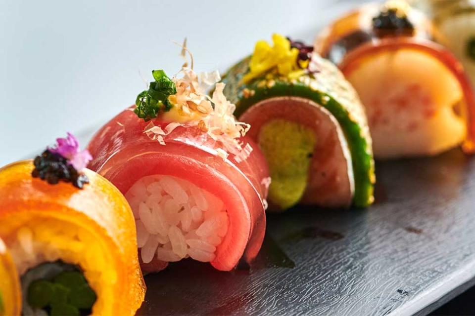 ‘Crystal sushi’ is a speciality of the house at Shiro (Aqua Group)