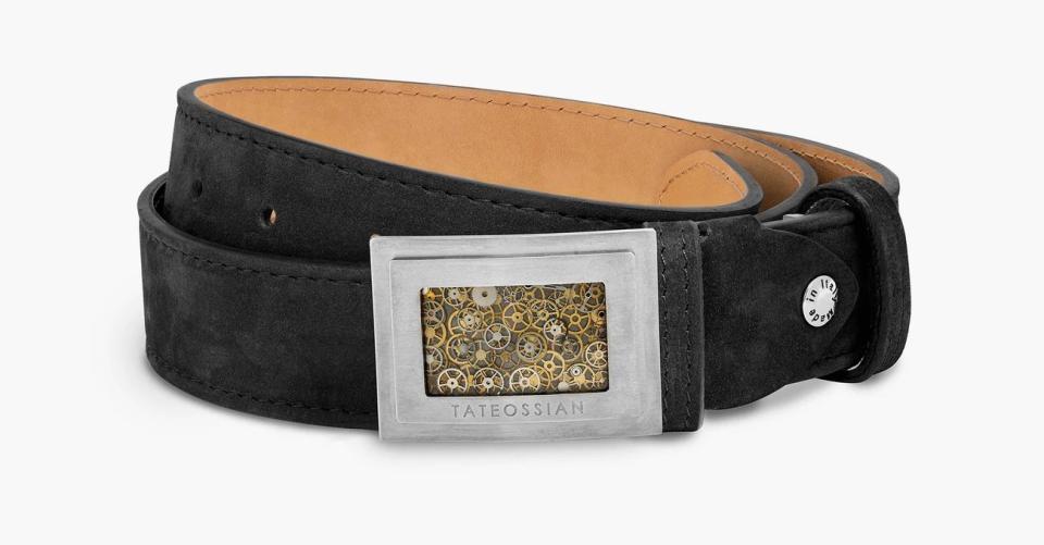 Best Leather Belts Tateossian-Large-Gear-Belt-in-Black-Leather