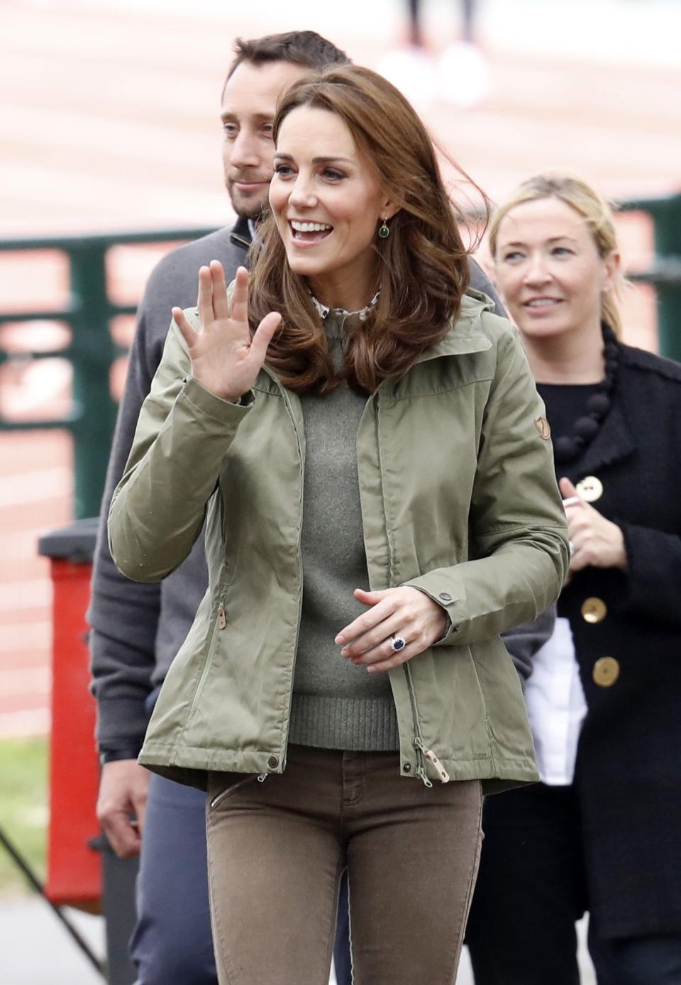 <p>Duchess Kate has been on maternity leave for the past few months, following <a rel="nofollow noopener" href="https://www.townandcountrymag.com/society/tradition/a19135202/prince-louis-first-official-portrait-kate-middleton/" target="_blank" data-ylk="slk:the birth of her third child Prince Louis;elm:context_link;itc:0;sec:content-canvas" class="link ">the birth of her third child Prince Louis</a>. But today, she returns to work with an official visit to the Sayers Croft Forest School and Wildlife Garden in Paddington. See all the photos from her first day back in the public eye right here.</p>