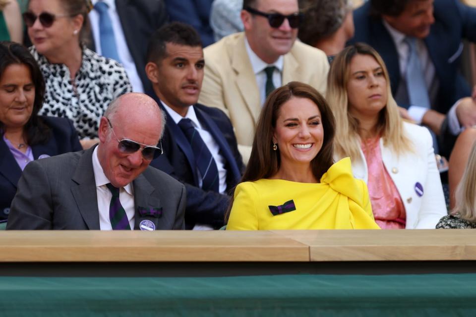 Kate Middleton at Wimbledon 2022. - Credit: Julian Finney / Staff
