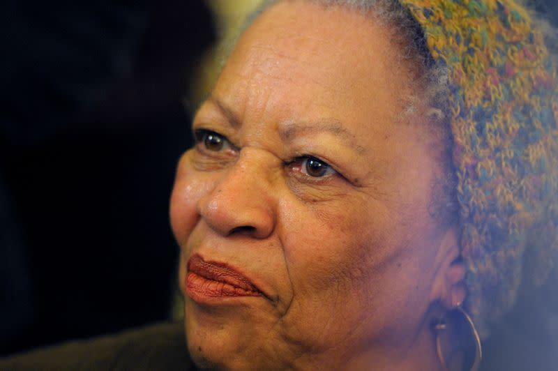 FILE PHOTO: U.S. author Morrison poses after being awarded the Officer de la Legion d'Honneur, the Legion of Honour during a ceremony at the Culture Ministry in Paris