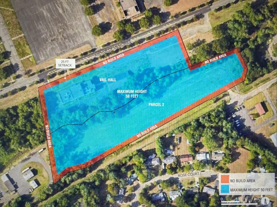 Zone 2 of the Mega Parcel is 10 acres. It sits in Eatontown and is zoned for motion picture, television and broadcast studios.